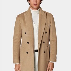 Stunning BRAND NEW Suitsupply Pure Camel Overcoat by Corrado, Italy size 42